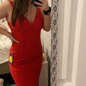 Red prom dress